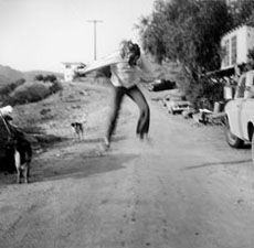 Black and white Wallance Berman self-portrait